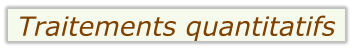 Traitements quantitatifs